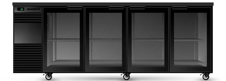 Skope BB.4.GSW.T | BackBar | 4 Glass Swing Door Fridge| Tropical | Fridge | Display Fridge | Commercial Under Bench Fridge