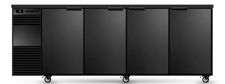 Skope BB.4.SSW | BackBar | 4 Solid Swing Door | Fridge | Display Fridge | Commercial Under Bench Fridge