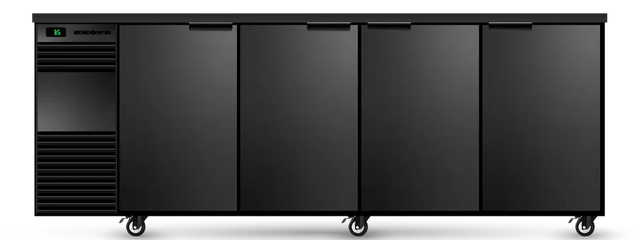 Skope BB.4.SSW | BackBar | 4 Solid Swing Door | Fridge | Display Fridge | Commercial Under Bench Fridge
