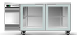 Skope SL.2.GSW.r-SS | Remote BackBar | 2 Glass Door | Swing Door | SlimLine | Fridge | Display Fridge | Commercial Fridge