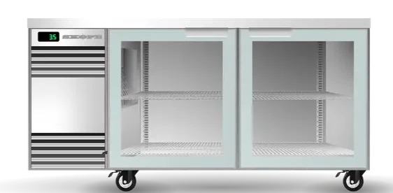 Skope CL.2.GSW.r-SS|Remote | BackBar | 2 Glass Door | Swing Door | CounterLine | Fridge | Display Fridge | Commercial Display Fridge
