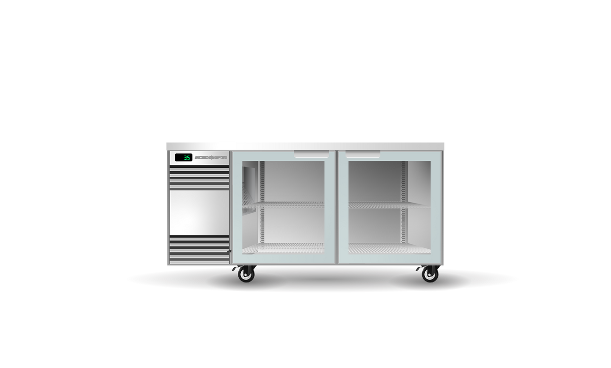 Skope BackBar CounterLine 2 Door Underbench Fridge 345L