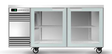 Skope CL.2.GSW-SS | BackBar | 2 Glass Door | Swing Door | CounterLine | Fridge | Display Fridge | Commercial Display Fridge

