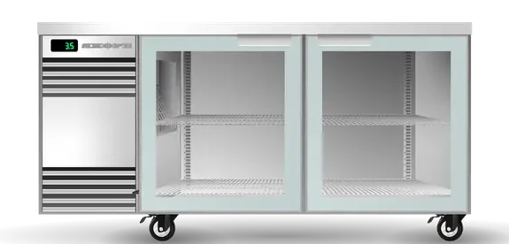 Skope CL.2.GSW-SS | BackBar | 2 Glass Door | Swing Door | CounterLine | Fridge | Display Fridge | Commercial Display Fridge
