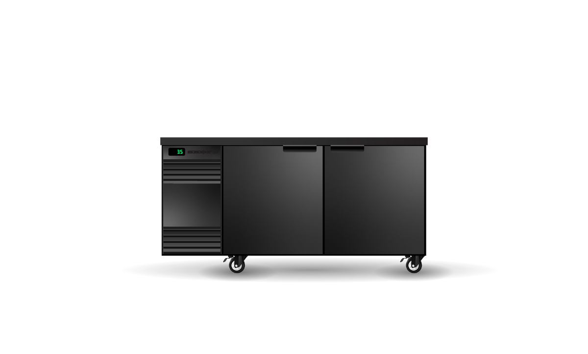 Skope BackBar CounterLine 2 Door Underbench Fridge 345L