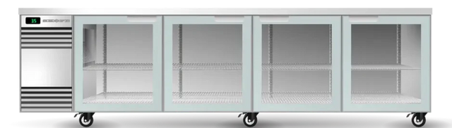 Skope CL.4.GSW.Tr-SS | Tropical | Remote| BackBar | 4 Glass Swing Door | Fridge | Under bench Fridge | Commercial Under Bench Fridge