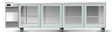 Skope CL.4.GSL-SS | BackBar | 4 Glass | Sliding Door | CounterLine | Fridge | Commercial Fridge