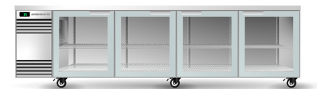 Skope CL.4.GSL-SS | BackBar | 4 Glass | Sliding Door | CounterLine | Fridge | Commercial Fridge