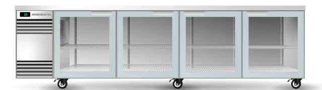 Skope CL.4.GSL-SS | BackBar | 4 Glass | Sliding Door | CounterLine | Fridge | Commercial Fridge