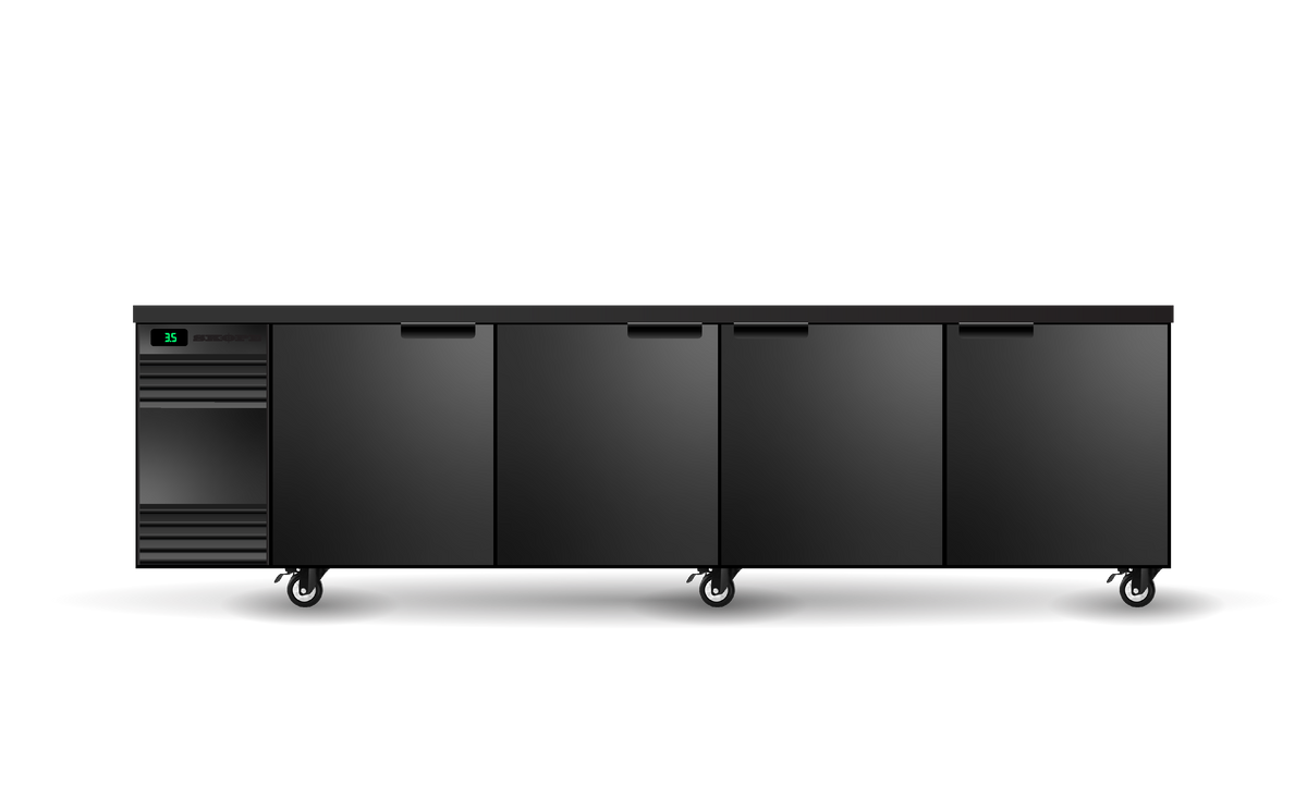 Skope BackBar CounterLine 4 Solid Door Underbench Fridge 721L