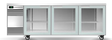 Skope SL.3.GSW-SS | BackBar | 3 Glass Door | Swing Door | SlimLine | Fridge | Display Fridge | Commercial Fridge 