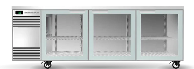 Skope SL.3.GSW-SS | BackBar | 3 Glass Door | Swing Door | SlimLine | Fridge | Display Fridge | Commercial Fridge 