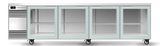Skope SL.4.SSW-SS | BackBar | 4 Glass Door | Swing Door | SlimLine | Fridge | Display Fridge | Commercial Fridge