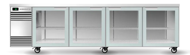 Skope SL.4.SSW-SS | BackBar | 4 Glass Door | Swing Door | SlimLine | Fridge | Display Fridge | Commercial Fridge