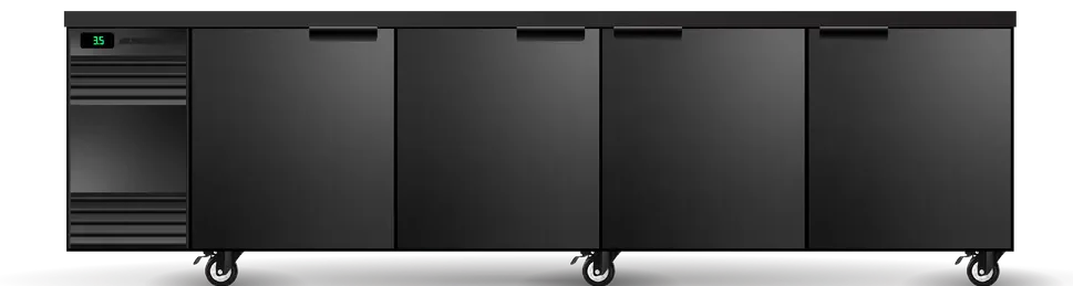 Skope SL.4.SSW | BackBar | 4 Solid Door | Swing Door | SlimLine | Fridge | Display Fridge | Commercial Fridge