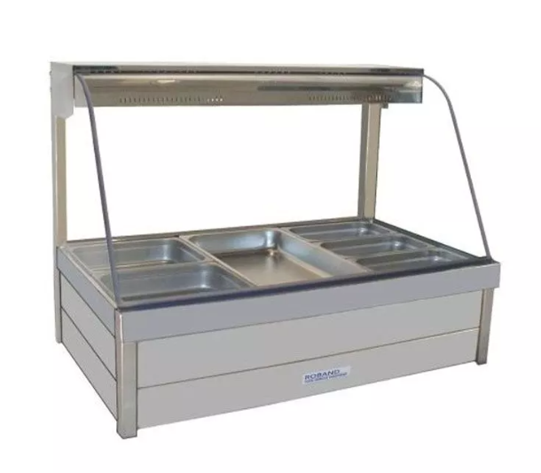 Roband C23RD Curved Glass Hot Food Display Bain Marie