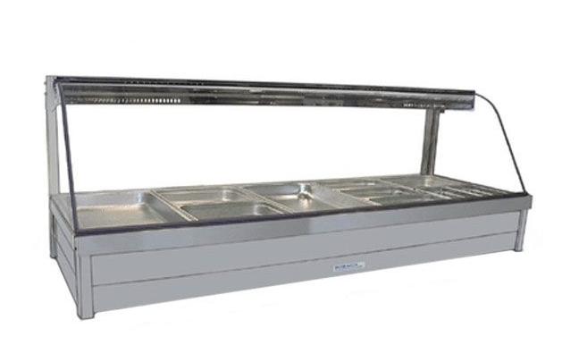 Roband C26RD Curved Glass Hot Food Display Bain Marie