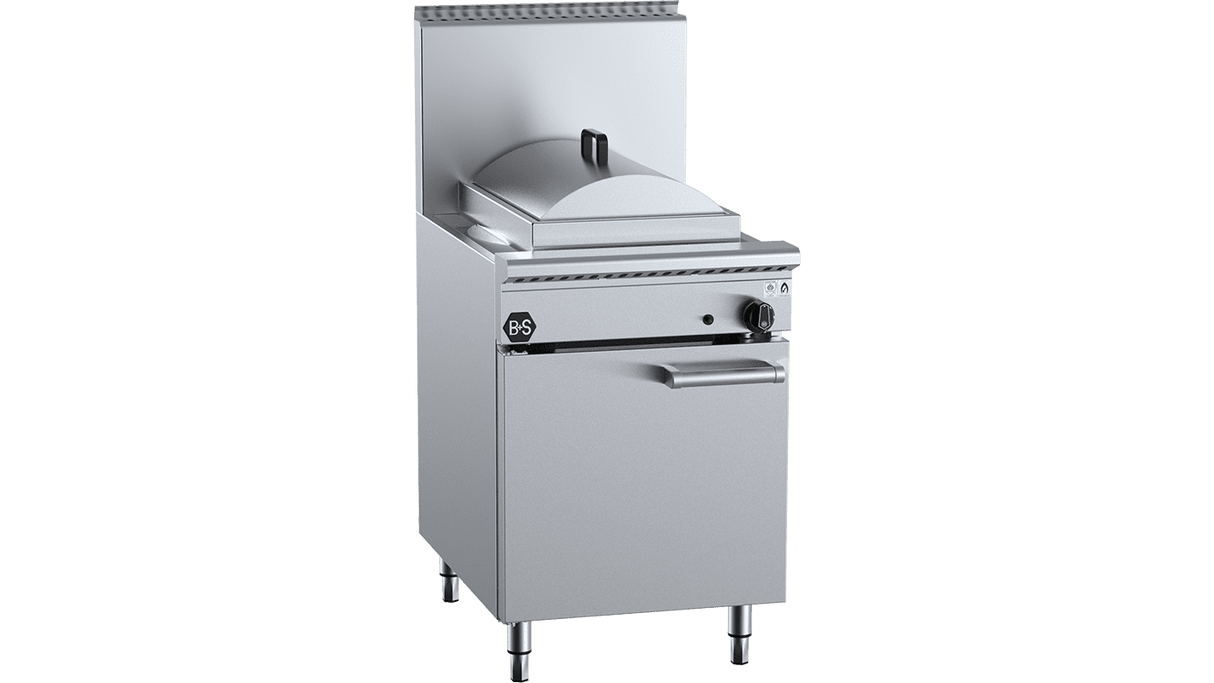 B+S Black Series CFPSF-1HE Single Hole Waterless Heat Exchange Steamer with Cheung Fun insert