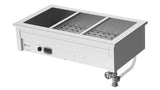 Culinaire CH.BM.U.3 3 Module Undercounter Commercial Bain Marie Under Bench Bain Marie