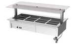 Culinaire CH.BMC.D.GSF.4 4 Bay Bain Marie Drop In Commercial Bain Marie Undercounter Flat Glass Gantry Under Bench Bain Marie