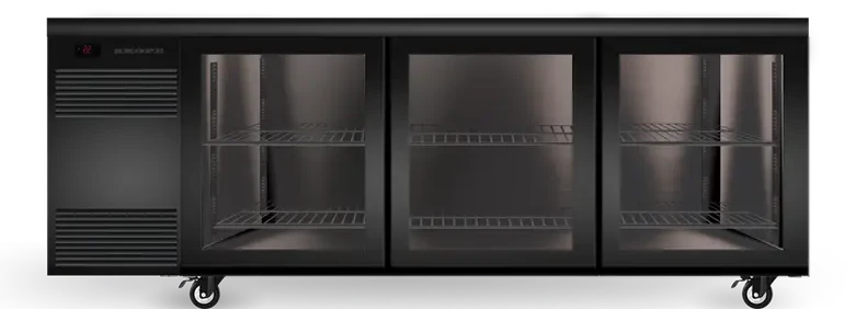 Skope CL.3.GSL.r | Remote | BackBar | 3 Glass Door | Sliding Door | CounterLine | Fridge | Commercial Fridge