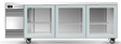 Skope CL.3.GSW.Tr-SS | Tropical | Remote| BackBar | 3 Glass Swing Door | Fridge | Under bench Fridge | Commercial Under Bench Fridge