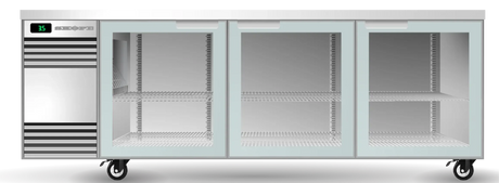 Skope CL.3.GSW.Tr-SS | Tropical | Remote| BackBar | 3 Glass Swing Door | Fridge | Under bench Fridge | Commercial Under Bench Fridge