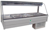 Roband CRX25RD Curved Glass Refrigerated Cold Plate Display