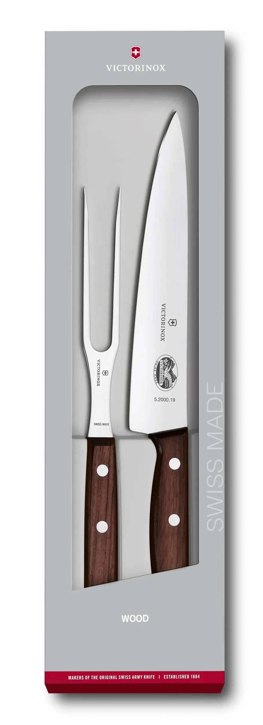 Carving Set,  2 Piece - Wood