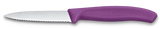 6.7633 - Purple Victorinox Swiss Classic Paring Knife, Wavy Edge 8cm