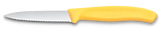 6.7633 - Yellow Victorinox Swiss Classic Paring Knife, Wavy Edge 8cm