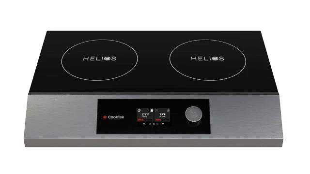 Cooktek HTF.9500.SS25.4 Helios Touch Induction Cooktop Dual Hob Side by Side Countertop Induction Cooktop