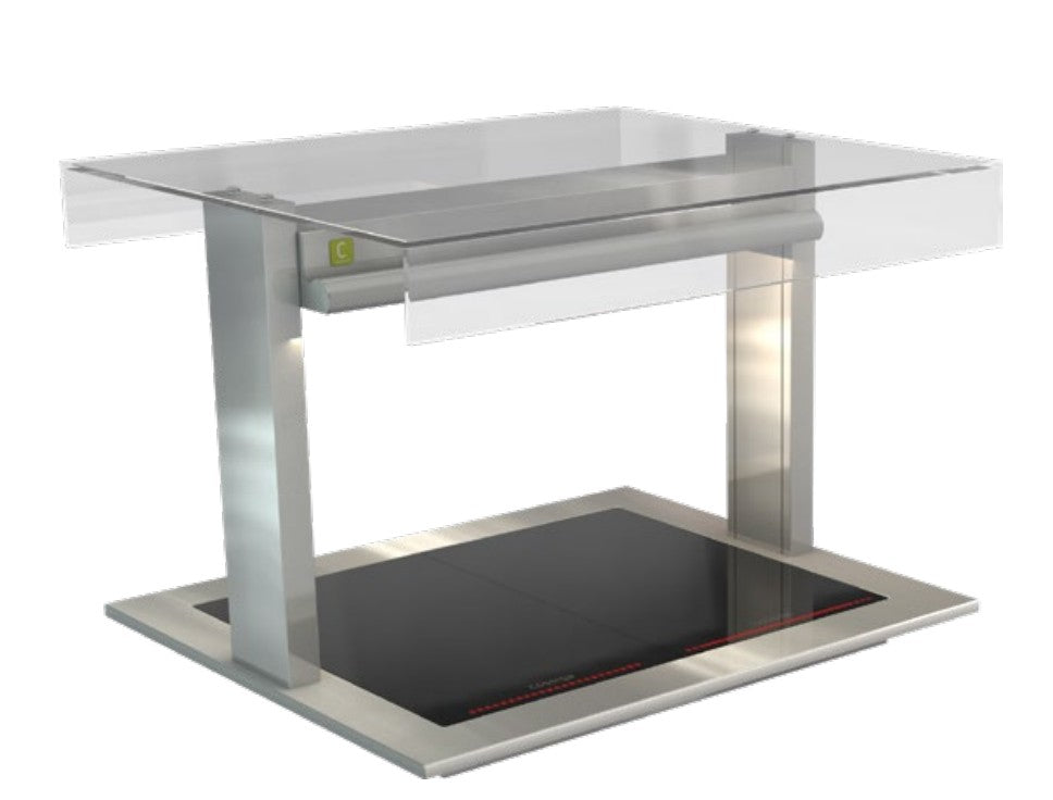 Cossiga LSCM2-FT | LS Ceramic | Heated Well | Ceramic Hotplate | Flat Top Sneeze Guard Glass | Heated Ceramic Glass