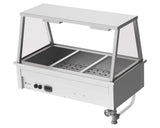 Culinaire CH.BM.D.GA.3 3 Modules Commercial Bain Marie Benchtop with A Frame Gantry Bain Marie