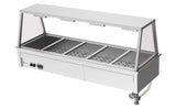 Culinaire CH.BM.D.GA.5 5 Modules Commercial Bain Marie Benchtop with A Frame Gantry Bain Marie