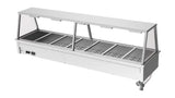 Culinaire CH.BM.D.GA.7 7 Modules Commercial Bain Marie Benchtop with A Frame Gantry Bain Marie