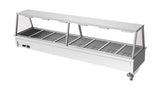 Culinaire CH.BM.D.GA.8 8 Modules Commercial Bain Marie Benchtop with A Frame Gantry Bain Marie