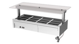 Culinaire CH.BMC.U.GSF.4 4 Bay Bain Marie Drop In Commercial Bain Marie Undercounter Flat Glass Gantry Under Bench Bain Marie