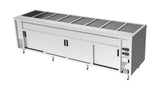 Culinaire CH.BMH.I.8 Island Bain Marie Hot Cupboard 8 Module Commercial Bain Marie I Under Bench Bain Marie