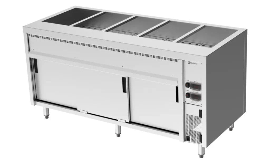Culinaire CH.BMH.U.5 Hot Cupboard 5 Module Undercounter Commercial Bain Marie I Under Bench Bain Marie