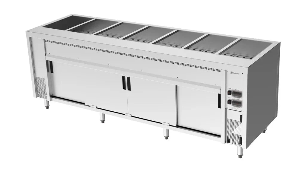 Culinaire CH.BMH.U.7 Hot Cupboard 7 Module Undercounter Commercial Bain Marie I Under Bench Bain Marie