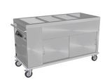 Culinaire CH.BMHM.4 4 Modules Island Bain Marie Hot Cupboard Commercial Bain Marie Mobile Bain Marie
