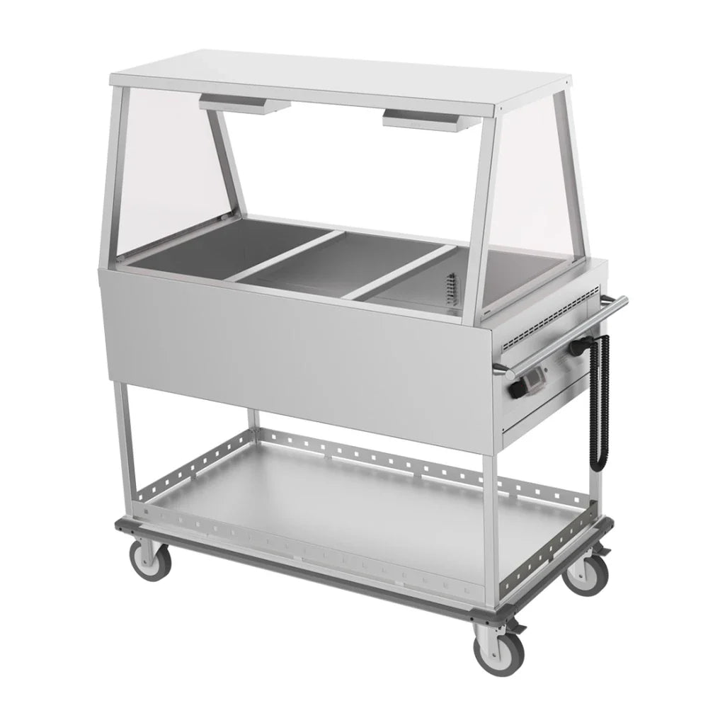 Culinaire CH.BMM.GA.3 3 Module with A Frame Gantry Commercial Bain Marie Mobile Bain Marie