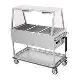 Culinaire CH.BMM.GA.3 3 Module with A Frame Gantry Commercial Bain Marie Mobile Bain Marie