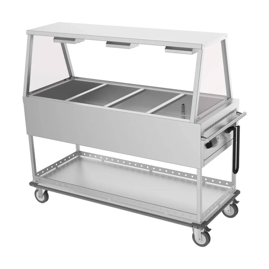 Culinaire CH.BMM.GA.4 4 Module with A Frame Gantry Commercial Bain Marie Mobile Bain Marie