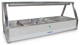 Roband E25RD 2 Row Straight Glass Hot Food Display Bar