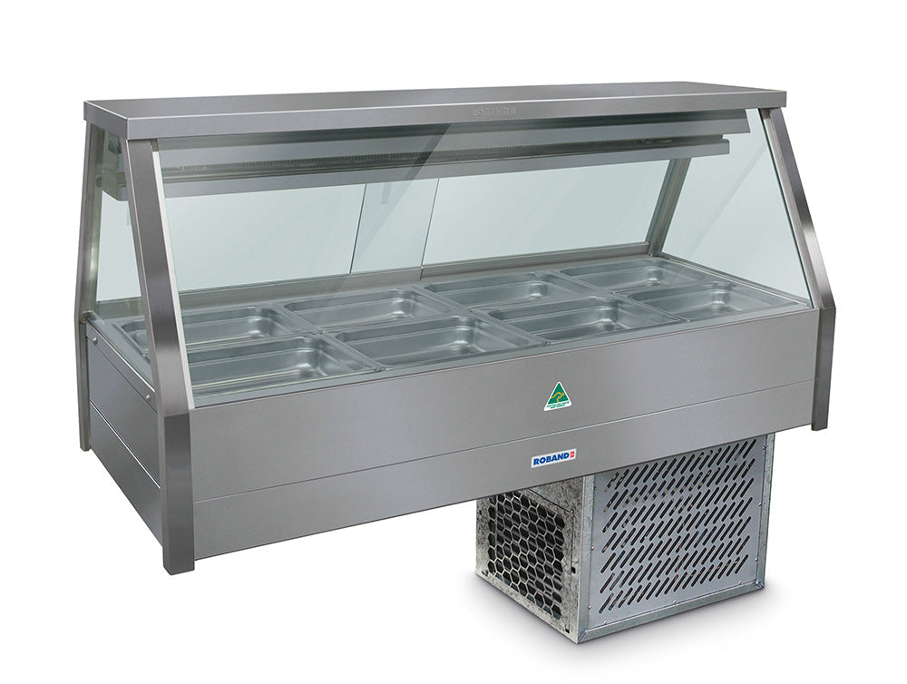 Roband ERX24RD Straight Glass Refrigerated Cold Display