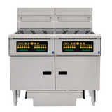 Anets FDAEP218RC Platinum Series Electric Fryer with Computer Control 2 Filter Drawer System Drawer Fryers