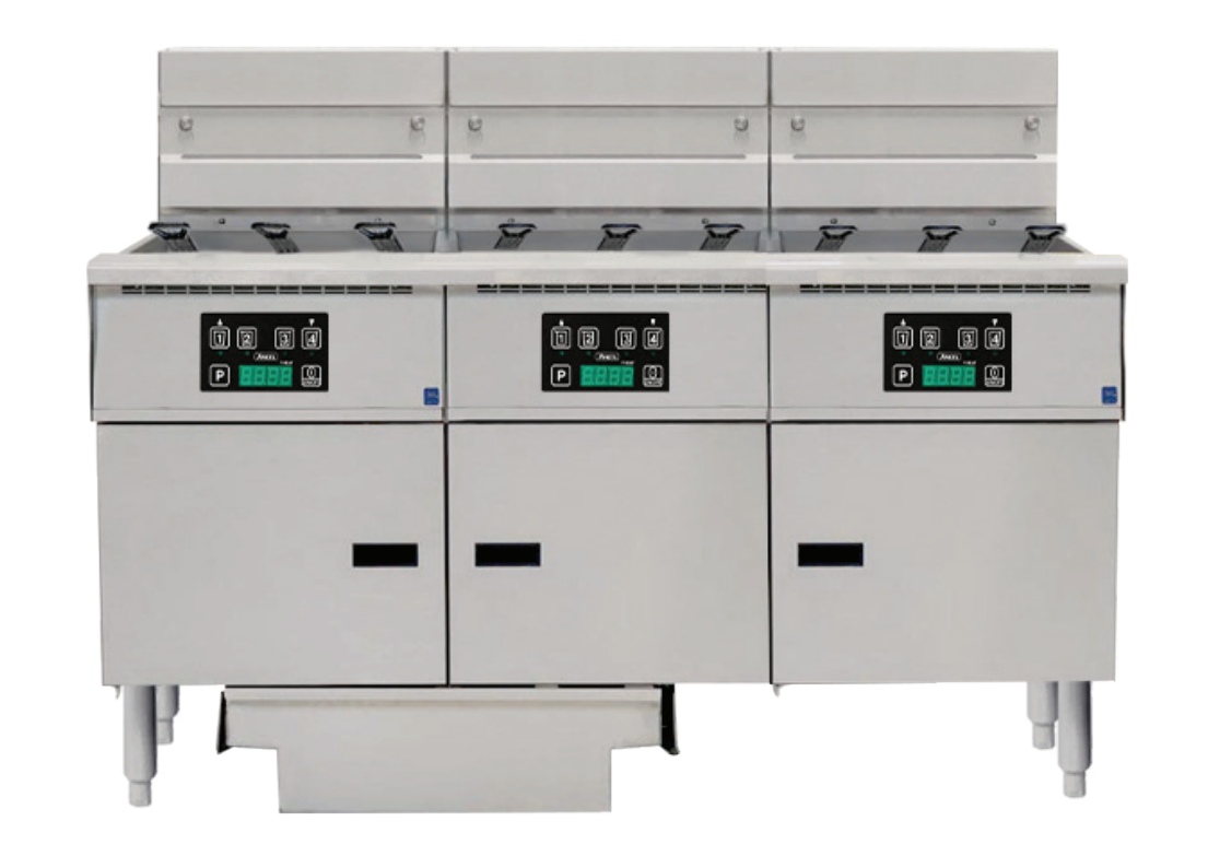 Anets FDAEP318RD Platinum Series Electric Fryer with Digital Control 3 Filter Drawer System Drawer Fryers