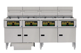 Anets FDAEP414C Platinum Series Electric Fryer with Computer Control 4 Filter Drawer System Drawer Fryers